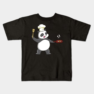 Panda cooking Kids T-Shirt